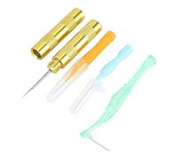 Kit d'outils de nettoyage de pulvérisation d'aérographe Kit de nettoyage de pistolet de pulvérisation avec couteau de nettoyage 3 couleurs différentes de brosse de nettoyage