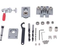 Kit d'outils de perçage 3 en 1 pour le travail du bois avec dispositif de serrage rapide, mécanisme de limitation et outil de poinçonnage réglable
