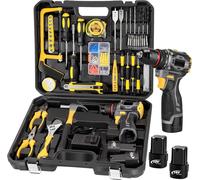 Kit d'outils de perçage compacts sans balais, 120 pièces, couple élevé, 120PCS