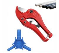 Kit d'outils de qualité supérieure pour tuyaux composites, coupe-tubes pour tuyaux composites en plastique PVC multicouche jusqu'à 42 mm, multi-calibrage pour tuyaux en plastique et aluminium 16, 20