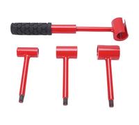 Kit D'outils de Réglage de Charnière de Porte en Acier Durable et Silicone, 4 Clés, Réglage Précis de L'écart de Charnière pour la Réparation de Porte, Usage Domestique et Commercial