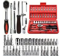 Kit d'outils de réparation automobile, 46 pièces, acier au chrome-vanadium, rose