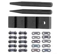 Kit d'outils de réparation de chaîne de tronçonneuse avec maillons maîtres pour 325 058 Quick Chain Breaking Riveting Set Compatible avec les chaînes de pas de 1/4 3/8 325 404 pouces Outil de jardin