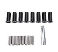 Kit d'outils de retrait de bagues de porte et guides de porte, 17 pièces, avec doublures de charnière de porte, compatibles avec JK JKU JL JLU 2 et 4 portes 2007-2024