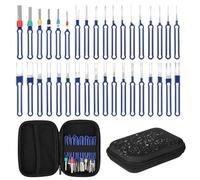 Kit d'outils de retrait de terminal amélioré de 36 pièces, outil d'extraction de broches, kit d'outils de retrait de broches de connecteur de fil électrique, kit universel d'éjecteur de terminal avec
