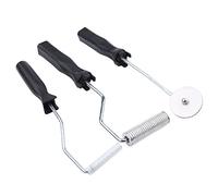 Kit D'outils de Rouleau de Fibre de Verre 3 Pièces, Ensemble de Rouleaux de Stratification D'outil de Pagaie à Bulles en Fibre de Verre en Alliage D'aluminium pour la Réparation de Bateau de Baignoire