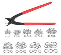 Kit d'Outils de Sertissage 130pcs Pince Colliers de Serrage 6-21mm en Acier Inoxydable Pince de Serrag Anneaux de Serrage de Sangl