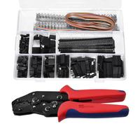 Kit d'outils de sertissage comprenant des connecteurs et des embouts, une pince à sertir et un ensemble de connecteurs