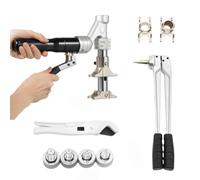 Kit d'outils de sertissage hydraulique 3T 360° - Pince à sertir hydraulique - 16-32 mm - Avec mallette - Pince à sertir pour tuyaux de chauffage au sol