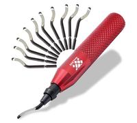 Kit d'outils d'ébavurage avec 11 lames en acier rapide BS1010 | Élimination précise des bavures sur les bords