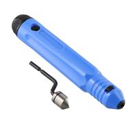 Kit d'outils d'ébavurage manuel avec poignée bleue et 4 têtes de chanfrein M2 en acier inoxydable pour aluminium et acier inoxydable (BC1041+NB1100)