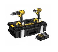 DeWalt - Kit 2 outils 18V 4Ah perceuse compacte + visseuse à choc - DCK285M2