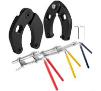Kit d'outils d'installation de joint hydraulique de rou réglable pour tracteur de valise, construction en acier robuste avec configuration réversible pour trous d'épingle de quart de pouce à