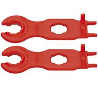 Knipex Jeu de clés de montage pour connecteurs solaires MC4 (Multi-Contact) 115 mm – 97 49 66 2