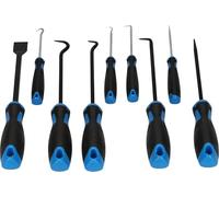 Kit d'outils Grattoirs/Crochets BT542010-9 Outils Robuste et Durables Bleu/Noir - Pour Extraction des Vis et Goujons Cassés - Douilles de Guidage - Extracteurs et Adaptateurs - BRILLIANT TOOLS
