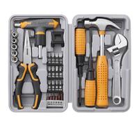 Kit d'outils manuel compact Hi-Spec 30 pièces pour bricolage à domicile et au bureau. Kit de démarrage d'outils pour réparations domestiques dans une boîte à outils portable