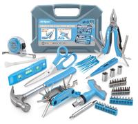 Kit d'outils ménagers - 48 pièces, bleu