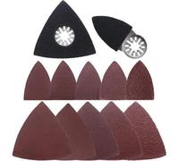 Kit d'outils multifonctions oscillants avec 5 feuilles abrasives de grain 40/80/120/180/240.