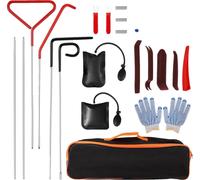 Kit d'outils pour automobile, 21 pièces, avec pompe à air, orange
