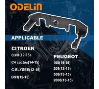 Kit d'outils pour démarreur, en acier, dimensions : 12,5 cm x 20 cm x 5 cm, compatible avec les modèles Citroën C3 III et Peugeot 208, livré avec une mallette de rangement