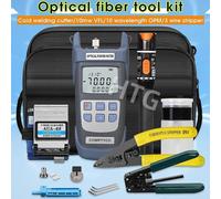 Kit d'outils pour fibre optique comprenant un coupe-fibre FC-6S et un localisateur de puissance optique