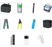 Kit d'outils pour fibre optique, mesureur de puissance optique, localisateur visuel de défauts, 11 en 1(Kit SQ-6SZH)
