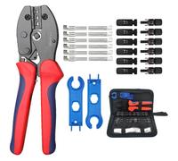 Kit d'outils pour l'installation photovoltaïque - Pince à sertir LY-2546B - Clé solaire - Ensemble de connecteurs - Pour installations photovoltaïques