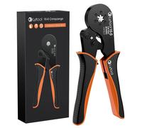 Kit d'outils pour sertir les manchons de connexion, de 0,08 à 16 mm², avec pince à sertir à cliquet hexagonale