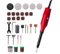 Kit d'outils rotatifs - Mini-meuleuse droite - 130 W - 10 000 tr/min - 105 accessoires - Perçage, meulage, polissage, gravure - Alimentation sur secteur