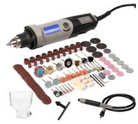 Kit d'outils rotatifs - Mini perceuse-meuleuse - 400 W - Réglage de la vitesse à 6 niveaux - Appareil électrique de gravure et de polissage - Un kit