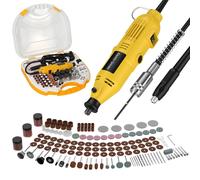 Kit d'outils rotatifs - Mini-ponceuse électrique - 211 pièces - 6 vitesses - Stylo de gravure - Pour bijoux, bois et métal - Version européenne