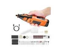 Kit d'outils rotatifs sans fil SucceBuy 119 pièces 28 vitesses 5000-32000 tr/min 12V 2500 mAh