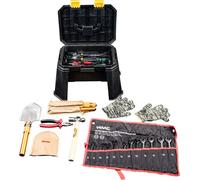 Kit d'outils WMC Tools, 65 pièces, avec tabouret - Kit d'outils pour bricoleurs avec tabouret