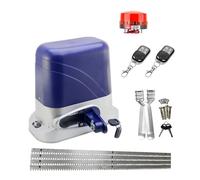 Kit d'ouverture de portail, Ouvre-porte électrique automatique, for porte coulissante de 1300KG, opérateur Garage avec supports en acier 4m, actionneur moteur à engrenages distance