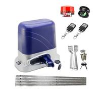 Kit d'ouverture de portail, Ouvre-porte électrique automatique, for porte coulissante de 1300KG, opérateur Garage avec supports en acier 4m, actionneur moteur à engrenages distance