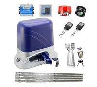 Kit d'ouverture de portail, Ouvre-porte électrique automatique, for porte coulissante de 1300KG, opérateur Garage avec supports en acier 4m, actionneur moteur à engrenages distance