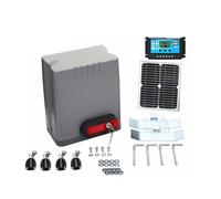 Kit d'ouverture de portail, Ouvreur automatique de porte coulissante du système 24V 800KG avec le panneau solaire et contrôleur