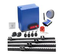 Kit d'ouverture de portail, Ouvreur d'opérateur de porte coulissante 800KGS 24V 220VAC moteur à courant continu comme ferme-porte avec supports en Nylon 6m
