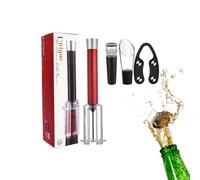 Kit d'ouvre-bouteille de vin rouge, pratique et robuste | Accessoires de vin - Kit d'ouverture de bouteille pratique et robuste, tire-bouchon, coupe-capsules, bec verseur