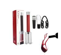 Kit d'ouvre-bouteille de vin rouge, pratique et robuste | Kit d'ouverture de vin multifonction pour fête, bar, pique-nique en plein air