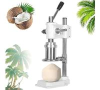 Kit d'ouvre-noix de coco en acier inoxydable, outil de presse verticale manuel pour eau de noix de coco fraîche et jus, utilisation commerciale en cuisine