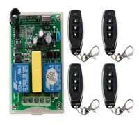 Kit d'ouvre-porte électrique, AC 220 V 2 CH 2CH RF télécommande sans fil commutateur récepteur + émetteur moteur tubulaire porte de Garage volets d'écran Projection(Groen)