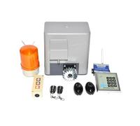 Kit d'ouvre-porte électrique, Kit de moteur portail coulissant 600kg, avec 2 télécommandes, opérateur, ouvre-porte automatique, ensemble motorisation à distance
