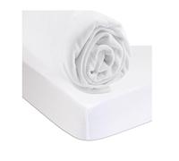 Kit Drap Housse 90x190 cm Lit Une Place + Protège Matelas 90x190 imperméable Lit Simple | 100% Viscose de Bambou | Blanc | Sommeil sain | Certifié Label Oeko Tex | Fabriqué en Europe
