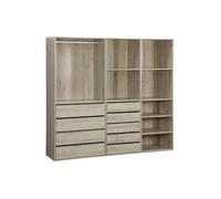 Kit dressing modulable décor bois 3 éléments MODULO