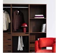 Kit dressing modulable décor bois 4 éléments NEPAL
