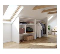 Kit dressing sous comble ARTIC - blanc - 1 penderie - L197 x P50 x H94 cm - Made in France