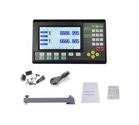 Kit DRO LCD 2 axes, 19 langues, GCS909, affichage numérique de fraisage rotatif et règle de grille d'encodeur d'échelle de verre linéaire(GCS909-2 LCD DRO)