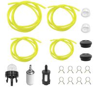 Kit Durite Essence Debroussailleuse,Universel Filtre à Essence Kit,Lot de 4 Tuyaux de Carburant Universels,Durite Essence 2mm 2.5mm 3mm pour Debroussailleuse Tondeuse,Souffleur Tronçonneuse
