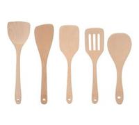 kit d'ustensiles de cuisine 5pcs cuillère à spatule en bois outil de cuisson G